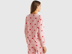 Warm cotton t-shirt with hearts