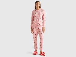 Warm cotton t-shirt with hearts