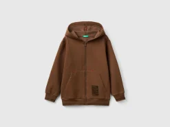 Warm hoodie with print