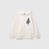 Warm hoodie with print