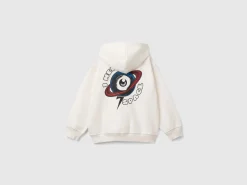 Warm hoodie with print