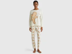 Warm pyjamas with biscuit print