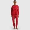 Warm pyjamas with reindeer print