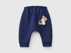 Warm sweat trousers with pocket