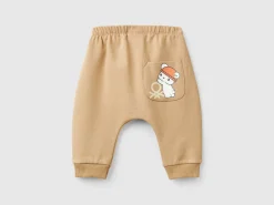 Warm sweat trousers with pocket