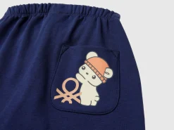 Warm sweat trousers with pocket