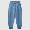 Warm sweatpants with print