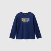 Warm t-shirt with logo print