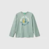 Warm t-shirt with logo print