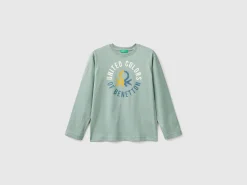 Warm t-shirt with logo print