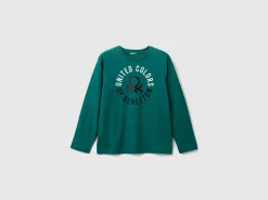 Warm t-shirt with logo print