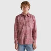 Western style shirt with bandana print