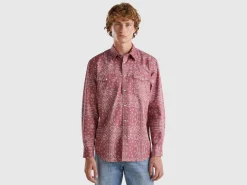 Western style shirt with bandana print