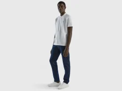 White regular fit polo