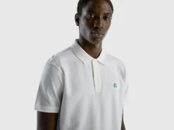 White regular fit polo