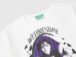 White Wednesday Addams t-shirt