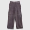 Wide chenille trousers