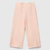 Wide chenille trousers