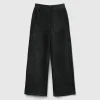 Wide chenille trousers