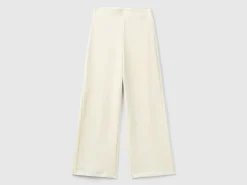 Wide chenille trousers
