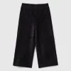 Wide chenille trousers