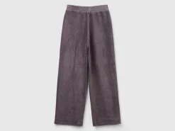 Wide chenille trousers