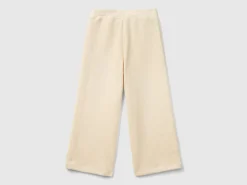 Wide chenille trousers