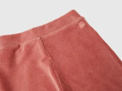 Wide chenille trousers