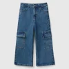 Wide fit cargo jeans