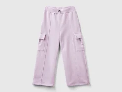 Wide fit cargo trousers