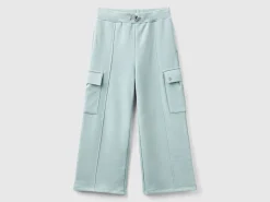 Wide fit cargo trousers