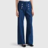Wide fit jeans in viscose blend