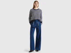 Wide fit jeans in viscose blend
