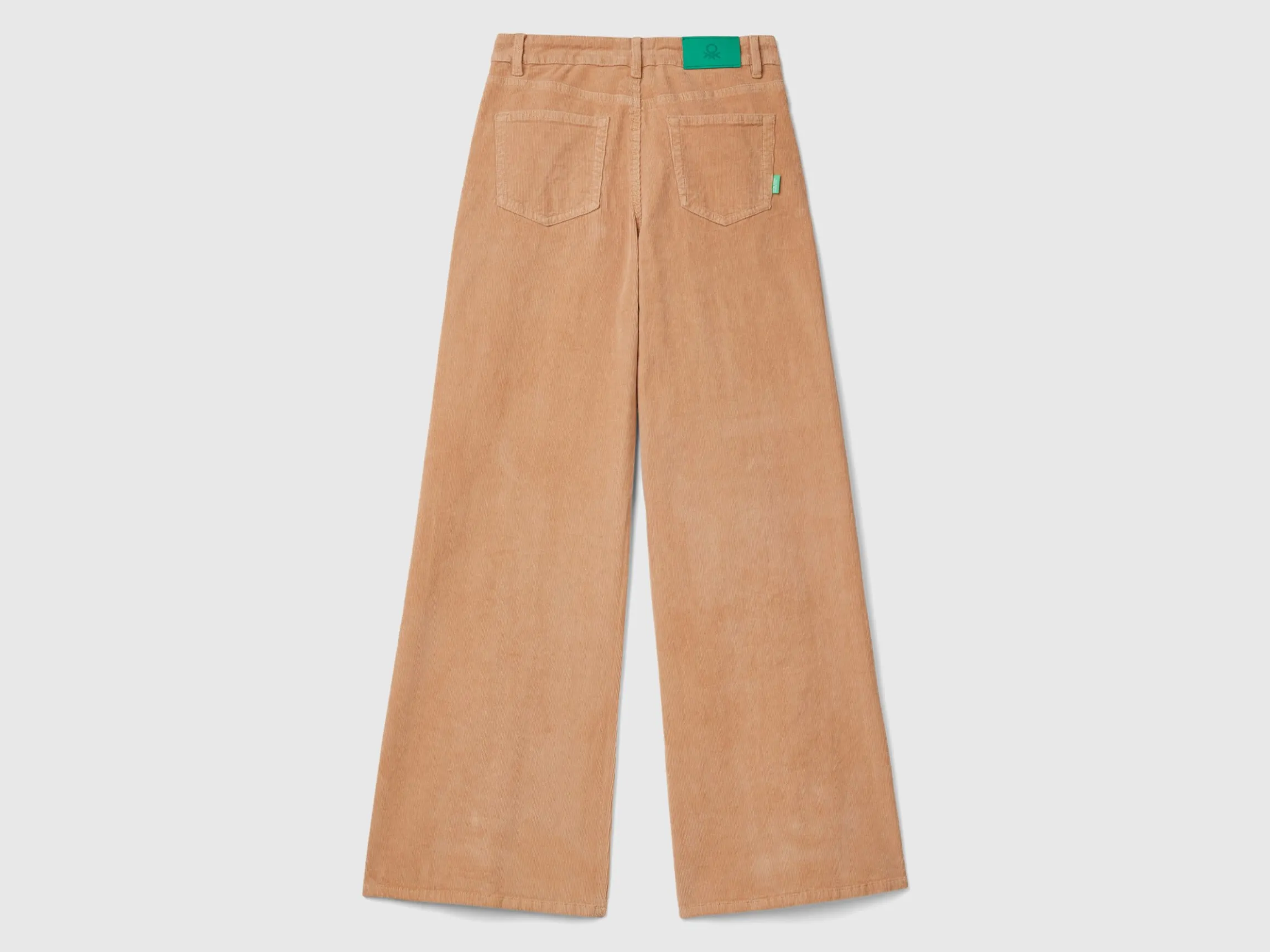 Wide fit velvet trousers