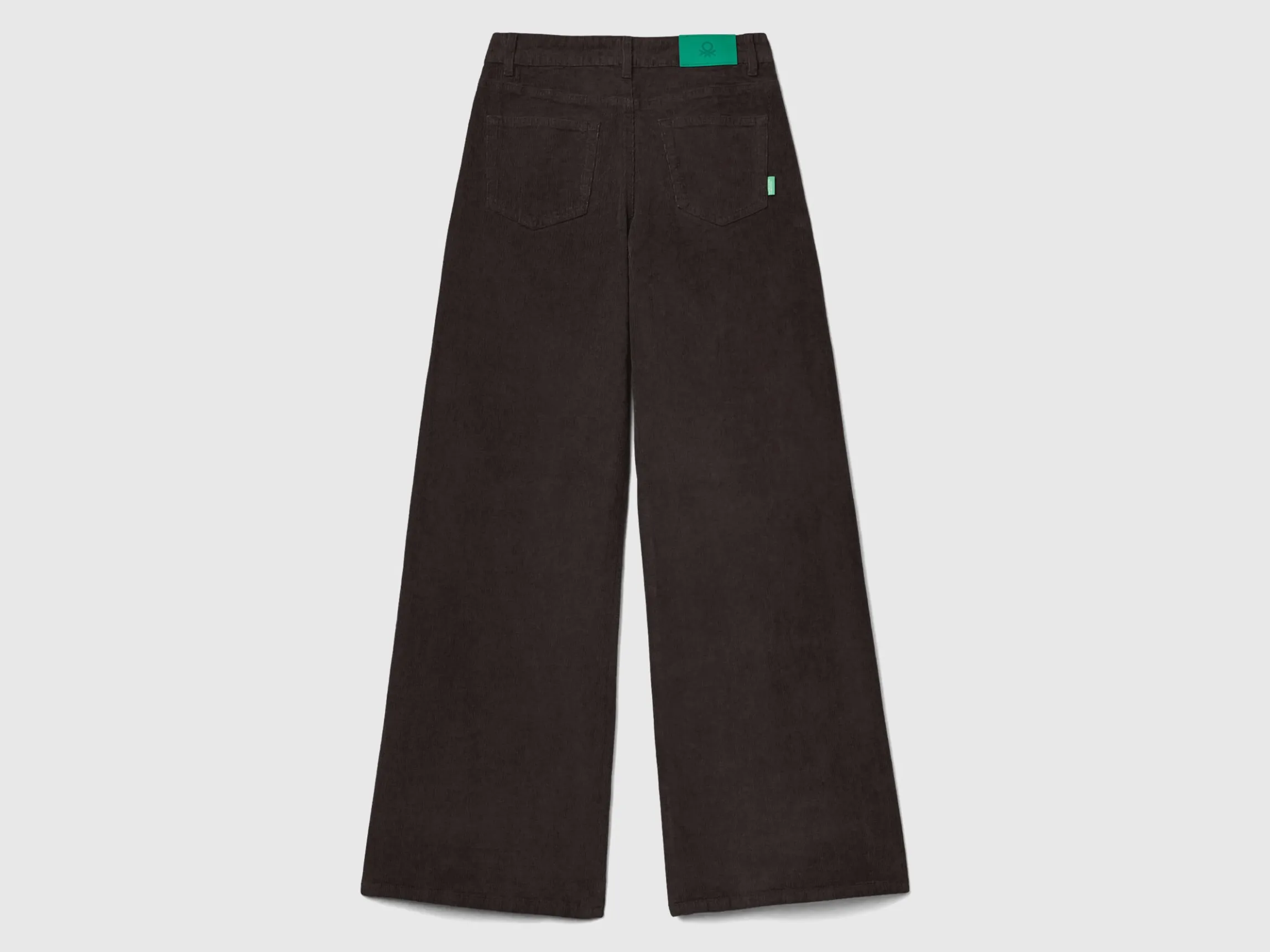 Wide fit velvet trousers