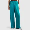 Wide trousers in 100% viscose
