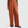 Wide trousers in 100% viscose