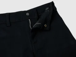 Wide trousers in stretch cotton