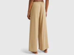 Wide trousers with lurex