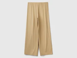 Wide trousers with lurex