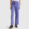 Wide velvet trousers