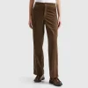 Wide velvet trousers
