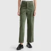 Wide velvet trousers