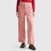 Wide velvet trousers