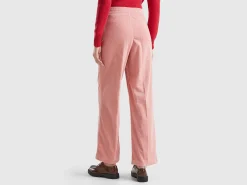 Wide velvet trousers