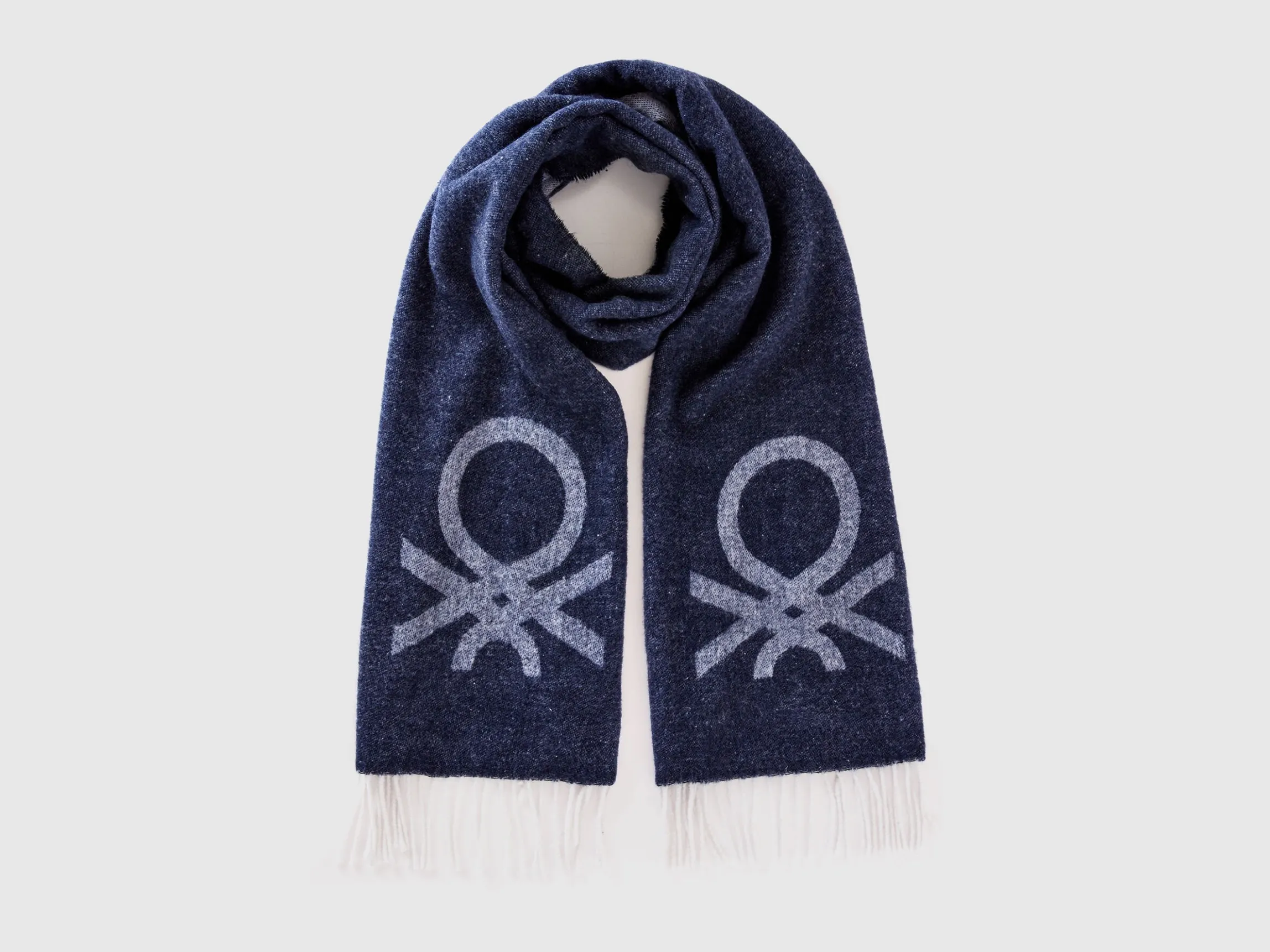 Wool and viscose blend scarf