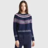 Wool blend jacquard sweater