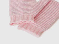 Wool blend mittens