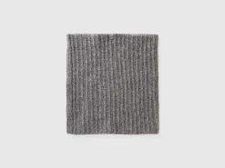 Wool blend neck warmer