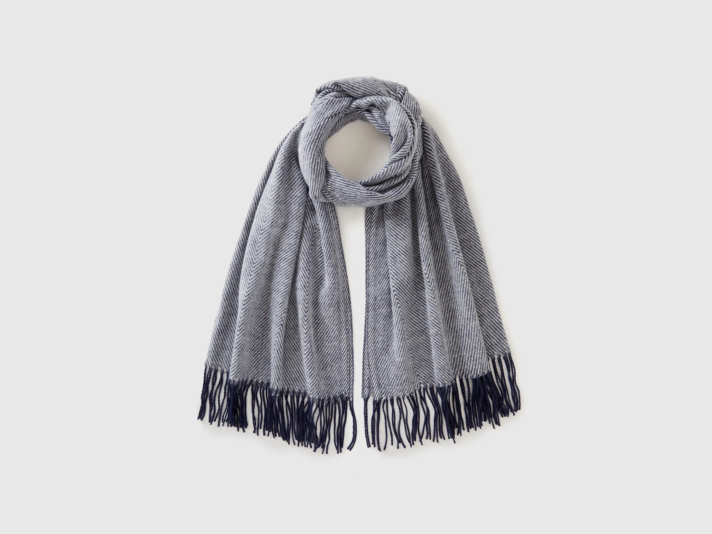 Wool blend scarf